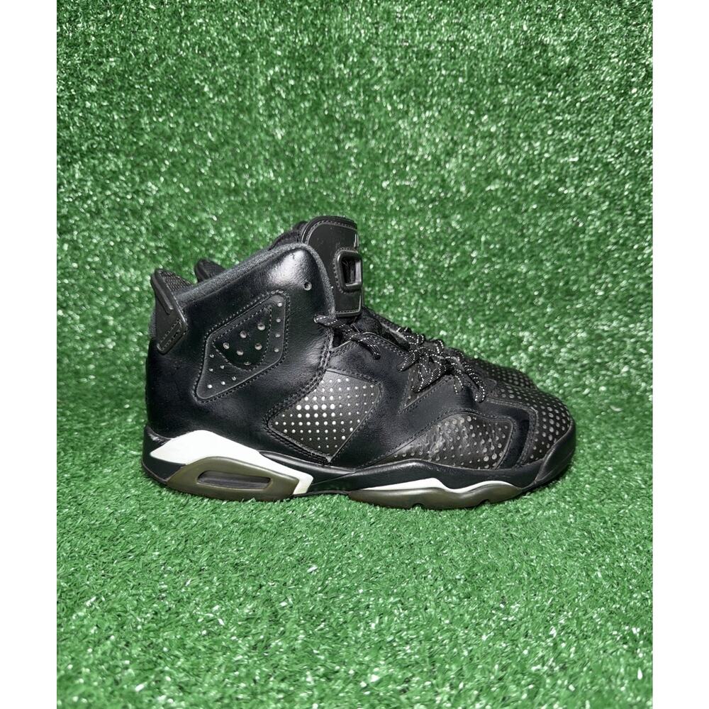 Nike Air Jordan 6 Retro Black Cat GS Shoes Youth 6Y Womens Size 7.5 384665-020‎